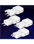 Cestovní nabíječka do sítě 3mk InCharge Globe 45W, bílá