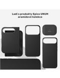 Kryt Epico UNUM SlimAramid Mag+ iPhone Duo Qi2 & MagSafe kompatibilní, černá