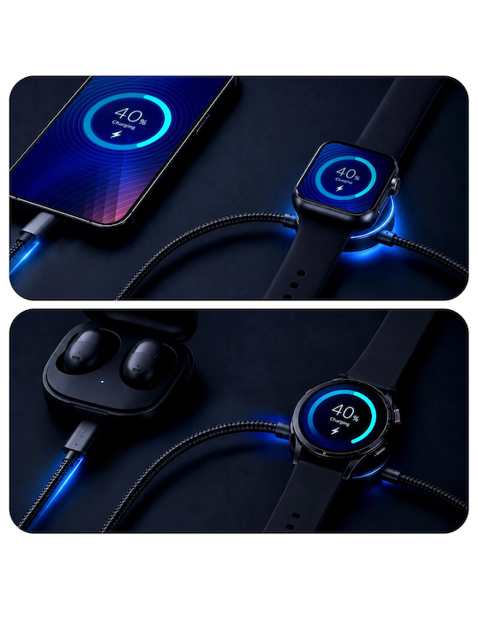 Kabel 1.5m USB-C USB-C 3mk incharge OmniLink 100W PD, černá