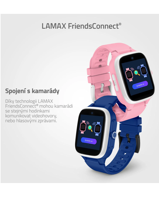 Dětské hodinky Lamax WatchY4 Play, růžová
