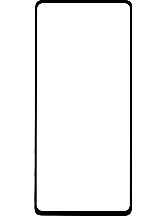 Esperia tvrzené sklo pro Samsung S20 FE, černý okraj
