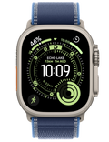 Apple Watch Ultra 3 GPS + Cellular 49mm přírodně titanové pouzdro s modrým / jasně modrým Trailovým tahem S/M, přírodní titan