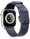 Řemínek Apple Watch Leather 42/44/45/46/49 mm, modrá