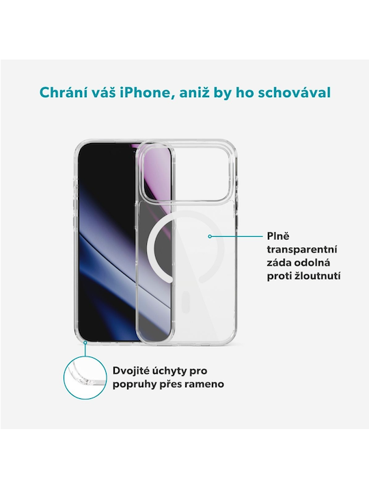 Kryt Epico Hero Mag+ iPhone 17 Pro/18 Pro, transparent