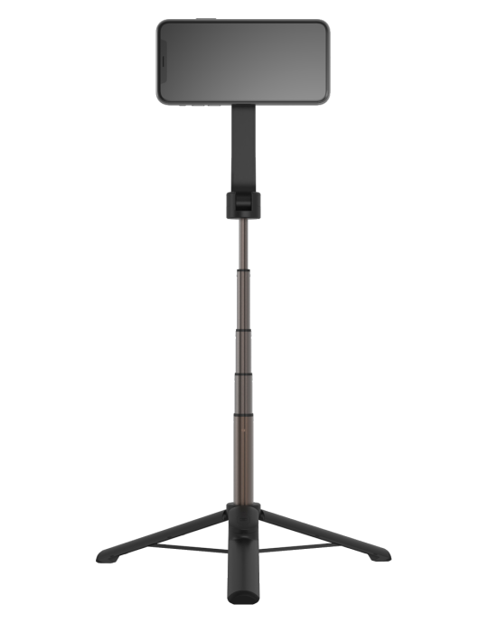 Selfie tyč FIXED MagSnap pro Apple s MagSafe uchycením, ovládáním a stativem, černá