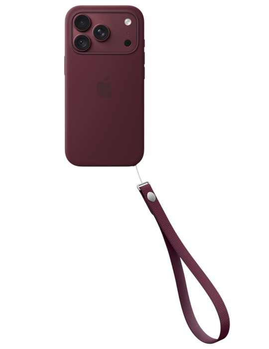 Apple Šňůrka na zápěstí, burgundsky červená
