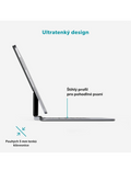 Epico tenká hliníková klávesnice EK40 iPad Pro 12,9" (3.-6. gen)/Air 13" M2-M3, černá