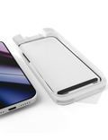 Sklo Epico Hero+ 3D DF iPhone 17 Pro Max/18 Pro Max Ultra-široké krytí s jednokrokovým aplikátorem proti prachu, čirá