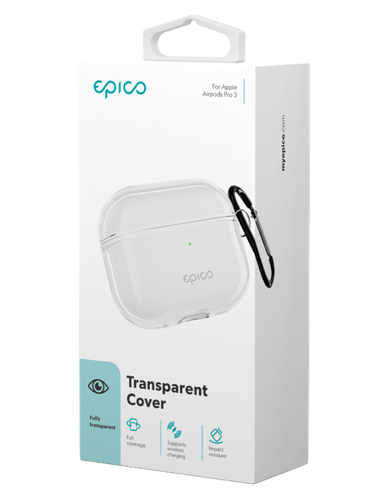 Epico pouzdro pro AirPods Pro 3, transparent