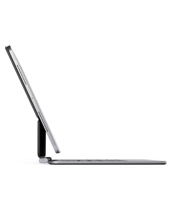 Tenká hliníková klávesnice s pouzdrem EK40 pro Apple iPad 10,9" (2022)/11", černá