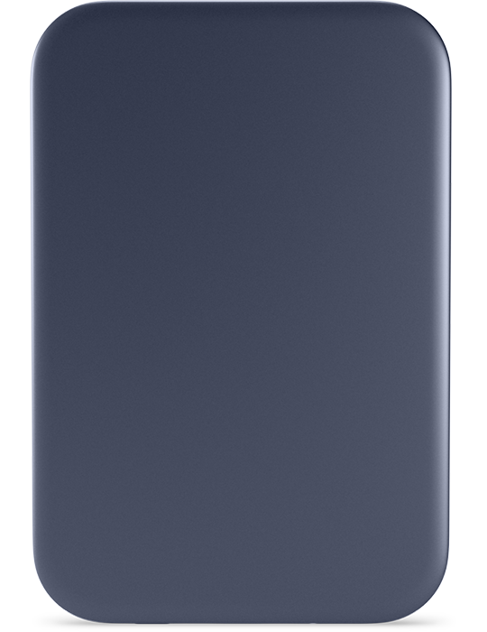 Hliníková bezdrátová powerbanka Slim 3000mAh Mag+, modrá