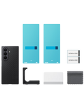 Kryt Carbon s magnetickým úchytem pro Samsung Galaxy Z Fold 8 Ultra, černá