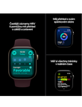 Apple Watch Series 12 GPS + Cellular 42mm, Titan zářivě zlatý/burg. červ. sport M/L