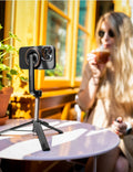 Selfie tyč FIXED MagSnap pro Apple s MagSafe uchycením, ovládáním a stativem, černá