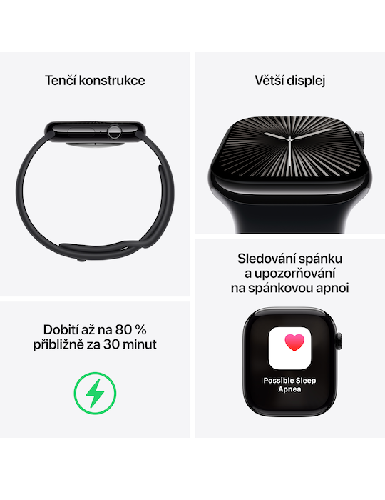 Apple Watch Series 10 GPS + Cellular 42mm, růžově zlatá - světle ruměný sp. ř. S/M