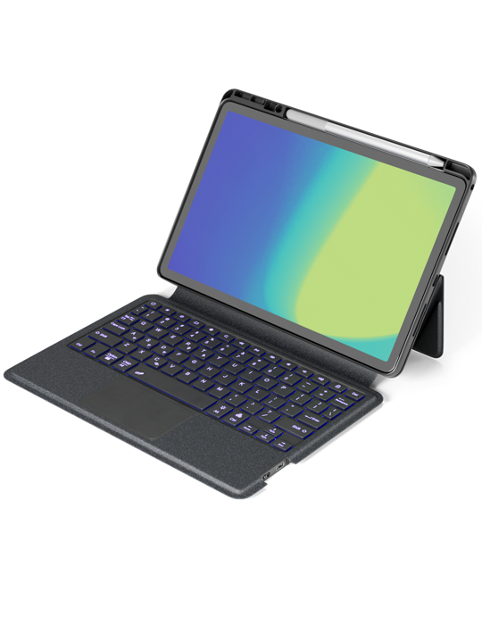 Spello kryt s podsvícenou klávesnicí pro Lenovo Tab M11, černá
