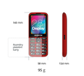 Aligator A930 Senior 4G, červená