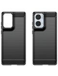 Kryt Carbon Motorola Edge 50 Fusion 5G, černá