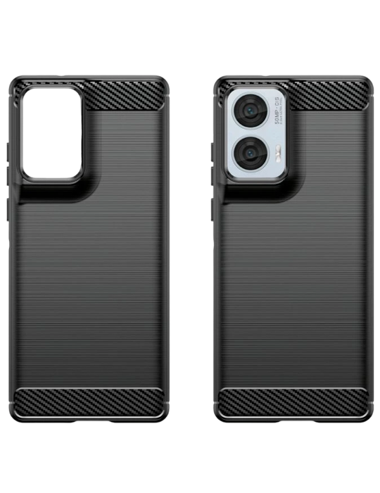 Kryt Carbon Motorola Edge 50 Fusion 5G, černá