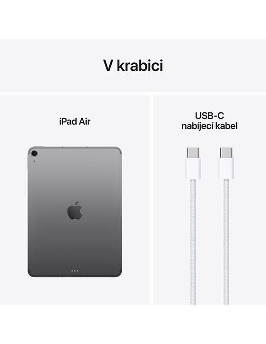 iPad Air 11 128GB Wi-Fi+Cellular (2025), šedá