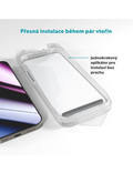 Sklo Epico AntiReflective 3D Ultra-široké krytí s jednokrokovým aplikátorem proti prachu iPhone Air, čirá