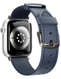 Řemínek Apple Watch Leather 38/40/41/42 mm, modrá