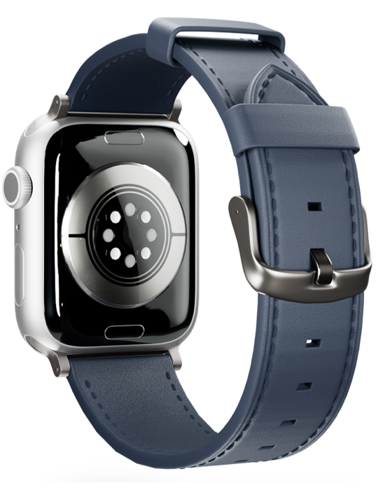 Řemínek Apple Watch Leather 38/40/41/42 mm, modrá