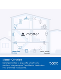 Chytrá zásuvka TP-Link Tapo P100M Matter, bílá