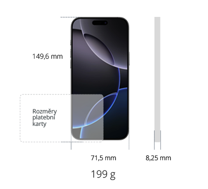 iPhone 16 Pro 256GB 5G, přírodní titan