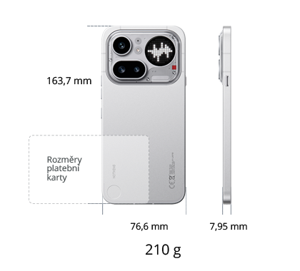 Nothing Phone (4a) PRO 5G 256GB, růžová