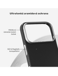 Kryt Epico UNUM SlimAramid Mag+ pro iPhone 17 Pro Max, černá