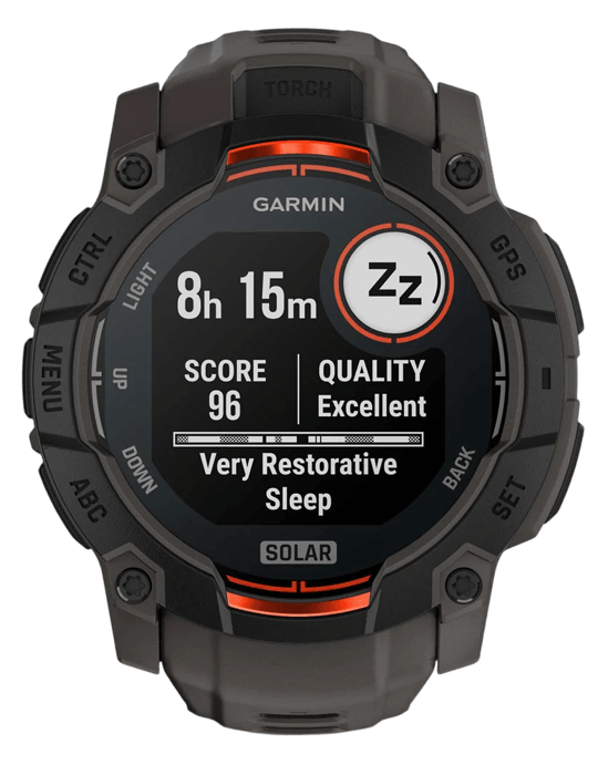 Hodinky Garmin Instinct 3 Solar 50mm, černá