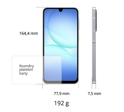 Samsung Galaxy A17 5G 128GB, modrá