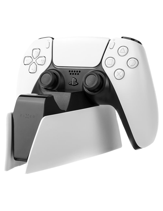 Nabíječka Fixed pro 2 ovladače PS5 DS, bílá