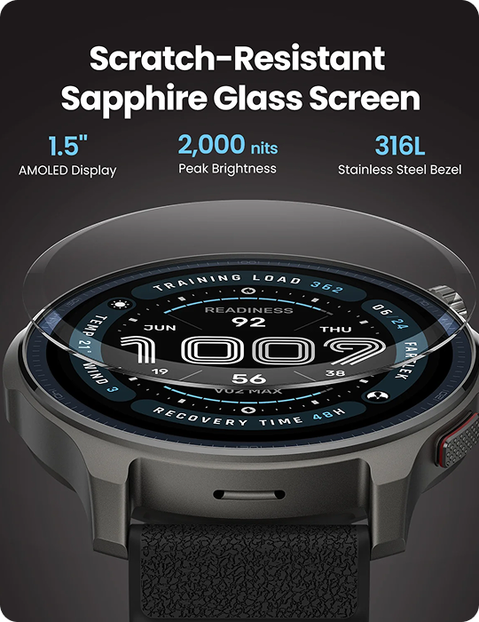 Hodinky Amazfit Balance 2, černá