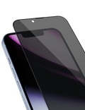Sklo Epico Privacy 3D DF iPhone 14 Pro/15/16, Ultra-široké krytí s jednokrokovým aplikátorem proti prachu, čirá