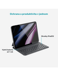 Epico UltraBoard plochá klávesnice s pouzdrem EK20 iPad Pro 11" (1.-4. gen)/Air 10,9" (A14-M1)/Air 11" (M2-M4) - CZ - šedá (O2), šedá