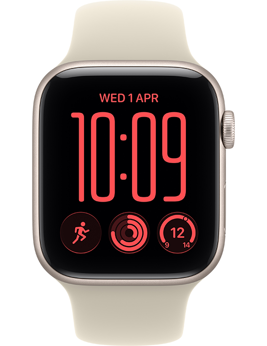 Apple Watch SE 3 GPS + Cellular 40mm, Hliník hvězdně bílý/pískový sport S/M