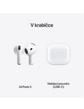 Sluchátka Apple AirPods 5, bílá