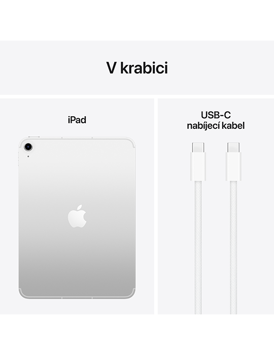 iPad 11 256GB Wi-Fi+Cellular (2025), stříbrná