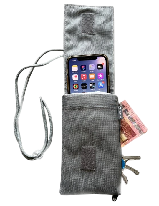 Pouzdro na mobil SWISSTEN 6,8, šedá