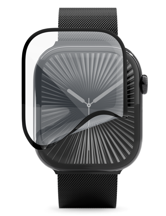 Sklo Epico 3D+ FlexiGlass SA pro Apple Watch Series 10/11 - 46mm s posuvným aplikátorem, transparent