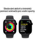 Apple Watch Series 10 GPS + Cellular 42mm klavírně černé hliníkové pouzdro, klavírně černá - černý sportovní ř. M/L
