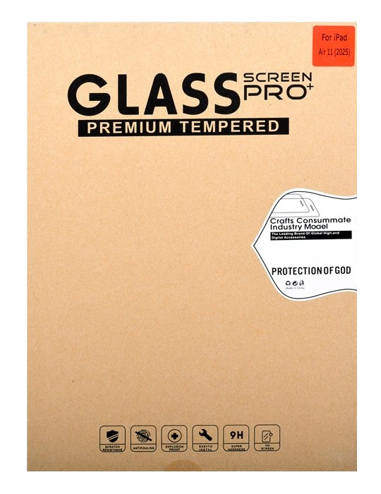 Sklo FG iPad Air 11 2025/ iPad Air 11 2026, čirá