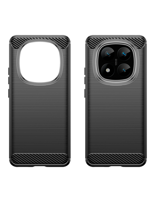 Kryt Carbon Redmi Note 14Pro/Pro+ 5G, černá