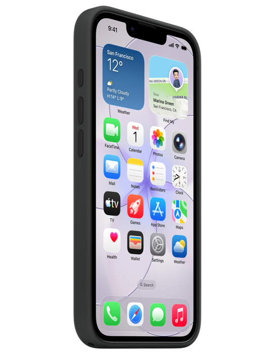Kryt s MagSafe silikon na iPhone 17e, černá