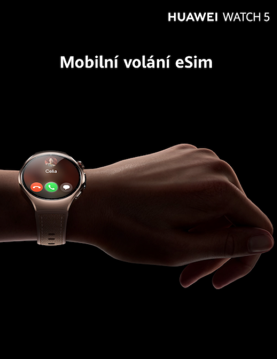 Hodinky Huawei Watch 5 46mm LTE, stříbrná