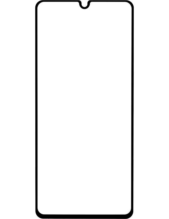 Esperia Tvrzené sklo pro Samsung A41, černý okraj