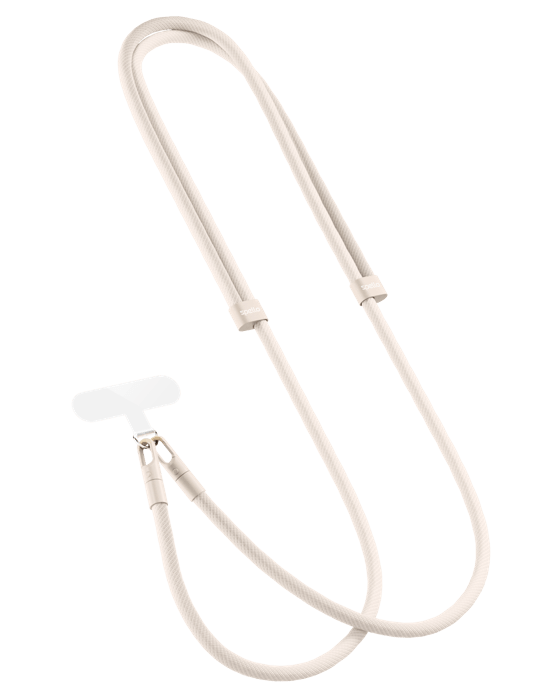 Spello Rope Crossbody Strap, béžová