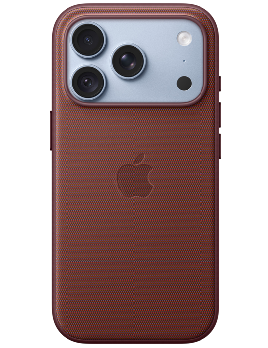 Apple Kryt z tkaniny TechWoven s MagSafe na iPhone 18 Pro, burgundsky červená